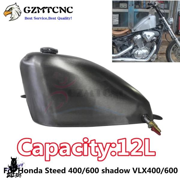 【タンク内サビゼロ】Honda Steed400 純正11Lタンク 黒赤 タンク内サビゼロ】Honda Steed400 純正11Lタンク 黒赤 タンク内