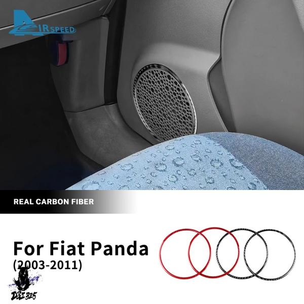 【並行輸入品】 カーボンステッカー フィアットパンダ lhd rhd スピーカーリング ソフト 2003 2004 2005 2006 2007 2008 20