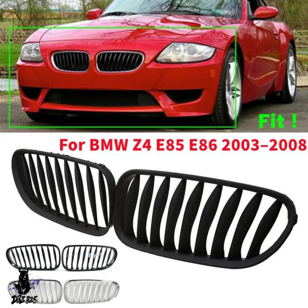 【並行輸入品】 BMW Z4 E85 E86 2003 2004 2005 2006 2007 2008 シングルラインスタイルグリル フロントキドニーメッシュグリル バンパー ABSレジン 交換