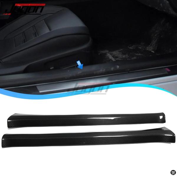 レクサスRC用カースカッフプレート ウェルカムペダル カーボンカバー カーアクセサリー スポーツ2015-2018 200T 300 350 F