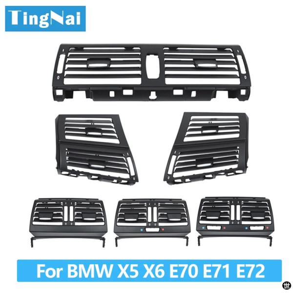 LHD-BMW車X5 X6 E70 E71 E72 2007-2013用ガラスコンセントカバー フロント 中央左 エアコンベント