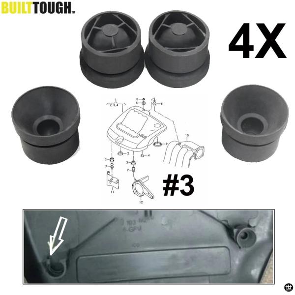 4 個エンジンボードゴムカバーバッファブロック VW シートシュコダアウディボラジェッタゴルフ 4 MK4 トゥーラン 1.6 2.0 06A 103 226
