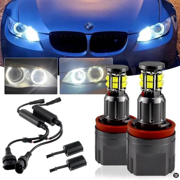 2X CANBUS H8 LED 120W エンジェルアイズ マーカーライト ヘッドライトランプ BMW X シリーズ E70 X5 07-13 E71 X6 