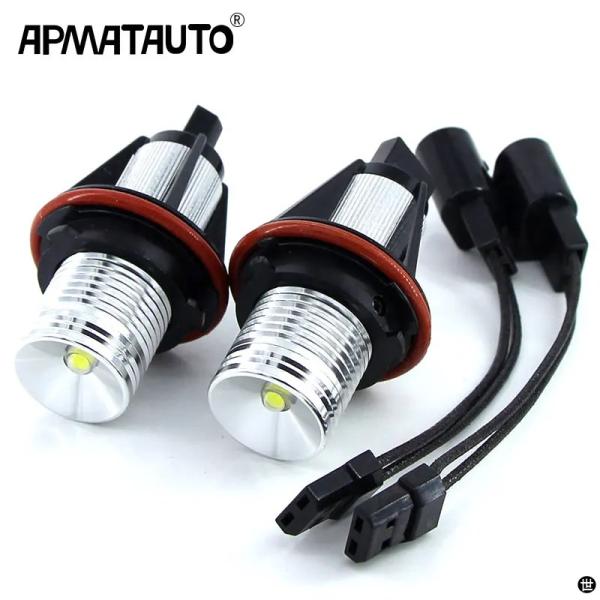 2X 10 ワット LED エンジェルアイズマーカーライト電球ホワイト/ブルー/レッド BMW E39 E53 E60 E61 E63 E64 E65 E66 
