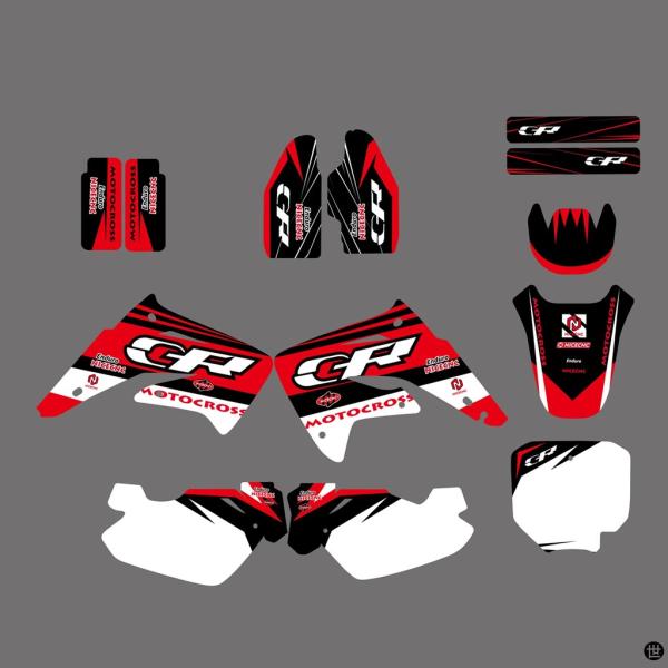 ホンダ CR 85 CR85 2003-2012 2011 2010 38961 バイクグラフィック背景デカールステッカーカスタム