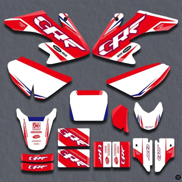 ホンダ CRF50F CRF 50F 2004-2012 2011 2010 38961 バイクグラフィック背景デカールステッカーカスタム