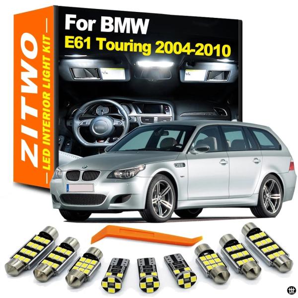 ZITWO 22 個 CANBUS 車内ライト LED 電球キット BMW 5 シリーズ E61 ツーリング 525 528 530 2004-2010 プレー