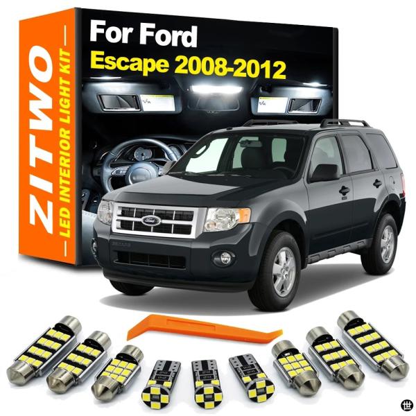 ZITWO 13 個 CANBUS 車 LED 電球フォードエスケープ 39783 インテリアランプマップドーム読書トランクライトキット