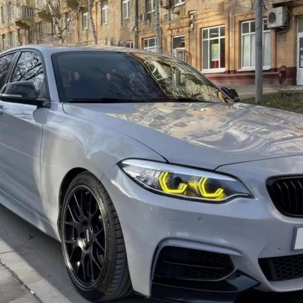 2018-2021 年 F87 M2 黄色 DRL モジュール BMW F23 F22 LCI M240I 230I M2 218I フル LED ヘッドライト DRL デイライトエンジェルアイ