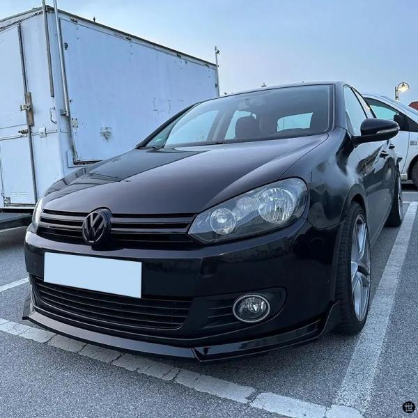 VW ゴルフ MK6 スタンダードゴルフ 6 TSI TDI MPI フロントバンパーリップスポイラースプリッターフロントリップキャップスポイラーボディキットチューニン