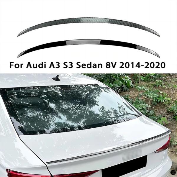 アウディ A3 S3 8V セダン 2014-2020 S テール翼固定風スポイラーリアウイング装飾カーアクセサリースポイラーウイング