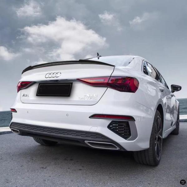 アウディ A3 S3 RS3 8Y 2021-2024 セダンリアスポイラーウイングリアトランクルーフリップスポイラーキャップテール翼チューニングカーアクセサリ