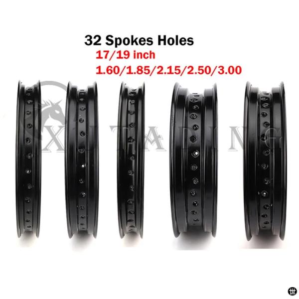 バイク合金ホイールリム 32 スポーク穴 1.6/1.85/2.15/2.50/3.00*17