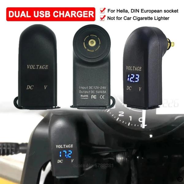 バイクアクセサリーデュアル USB チャージャー BMW R1200RT F800GS K1200GT R1250GS R1200GS ADV F850GS F