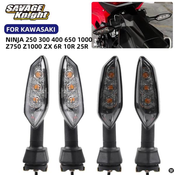 リアバイク LED ウィンカーライトカワサキニンジャ 250 300 400 650