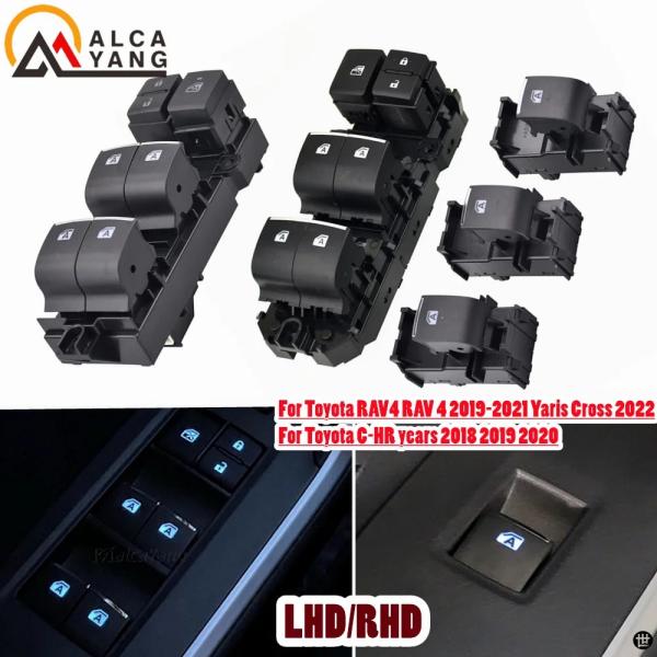 RHD LHD 点灯 LED パワーシングルウィンドウスイッチトヨタ RAV4 RAV 4 XA50 C-HR 2019-2021 ハイブリッド 2020 ヤリスクロス 2022