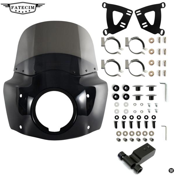 このブラケットのセットはハーレー ソフテイル ストリート ボブ FX202024 専用ですご購入前に、このフェアリングがあなたのクールなバイクに取り付けられることをご確認ください取り付けの際は必ず取り付けビデオをご参照ください：類似製品の推...