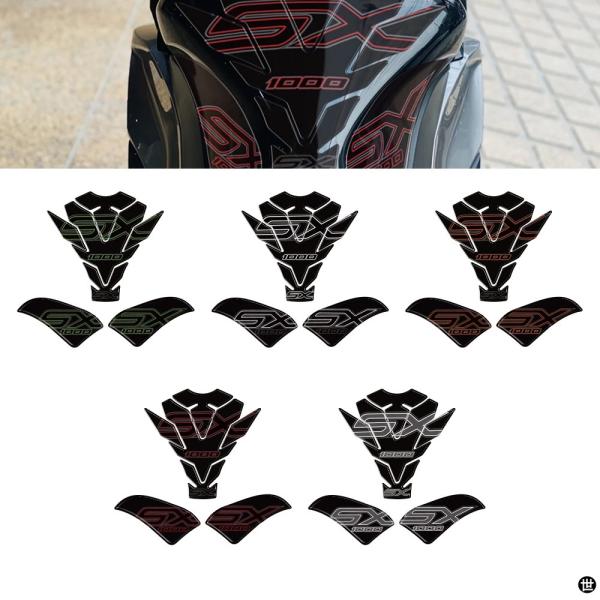 カワサキニンジャ 1000SX 2020-2025 バイク 3D ゲルタンクパッドプロテクター膝タンクサイドプロテクターステッカーペイント