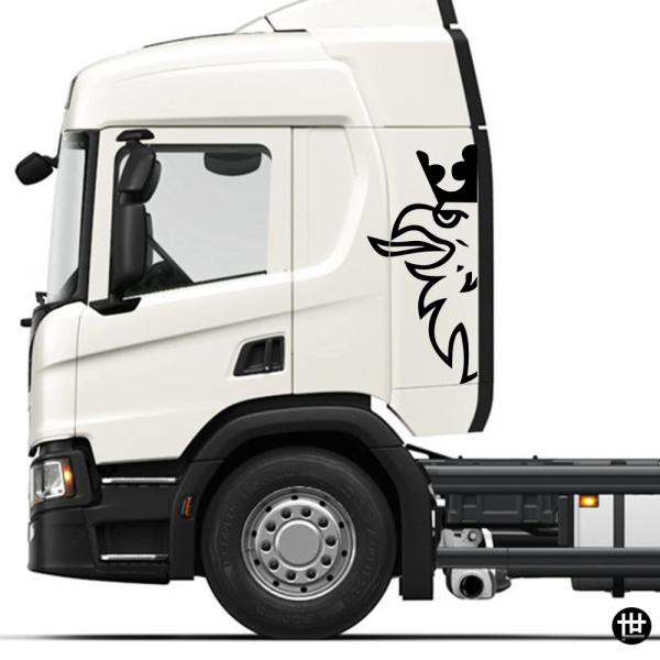 スカニアR G Sシリーズ用車サイドボディステッカー2枚セット ビニール