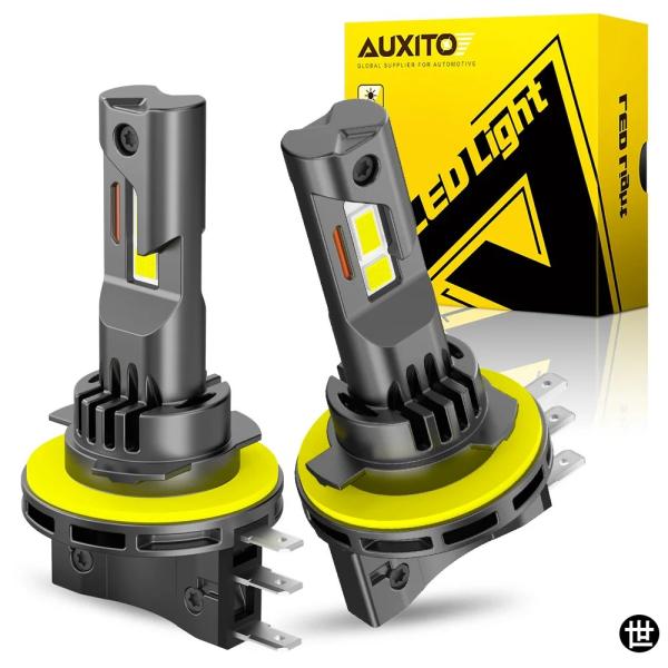 AUXITO 2個 ターボ H15 LEDライト CANバス ヘッドライトバルブ マツダ 3 CX5 フォルクスワーゲン ゴルフ 6 アウディ A1 A3 A6