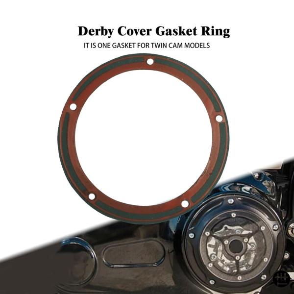 ハーレー カフナ ダービーカバー ツーリング 25700887 ガスケット付属 バイク用ダービーカバー ガスケットリング ツインカム ハーレー
