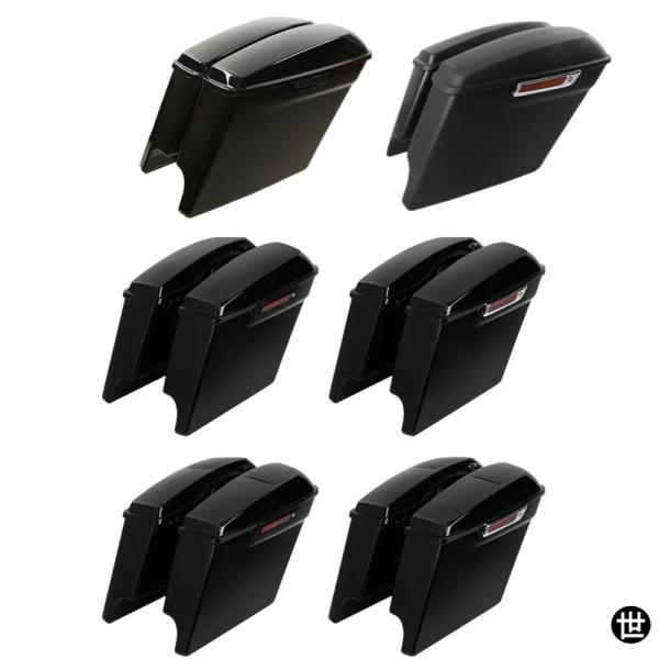 バイク用 5インチ ストレッチハードサドルバッグ サドル ハーレー 