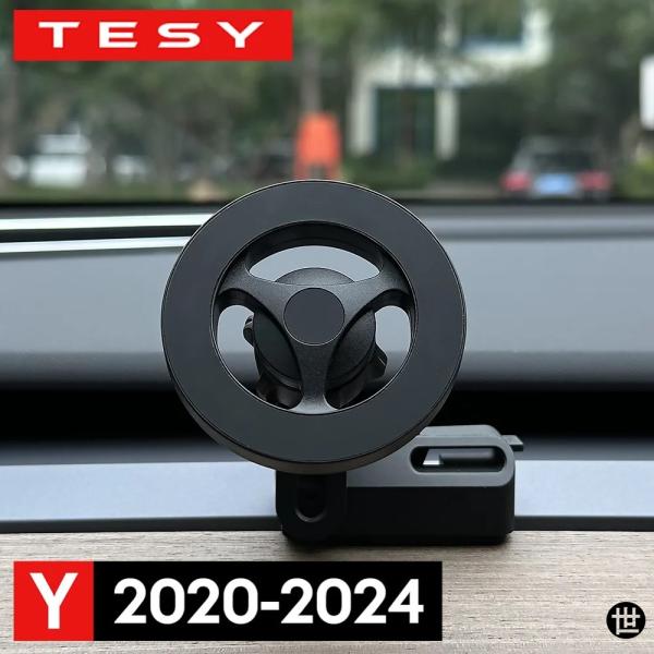 テスラ モデルY 2020-2024用 強力マグネット式電話ホルダー IPHONE 14