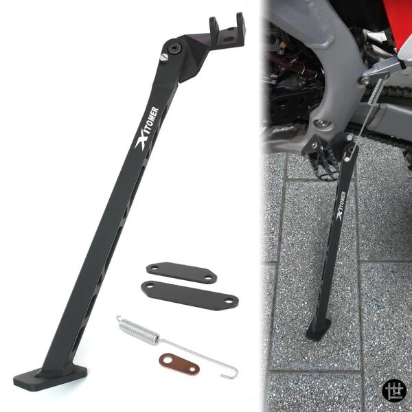 バイク用キックスタンド サイドスタンドキット パーキングフットレストブラケット ホンダ CR125R CR250R 2002-2007 CRF250R CRF450X CRF450R