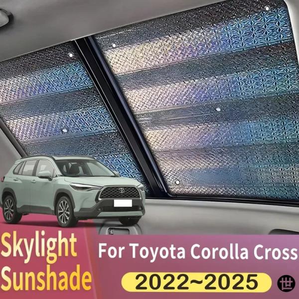 サンルーフサンシェード トヨタ カローラ クロス XG10 2022 2023 2024 車用パノラミックルーフ 2ダブルヒートシールドウィンドウサンシェード