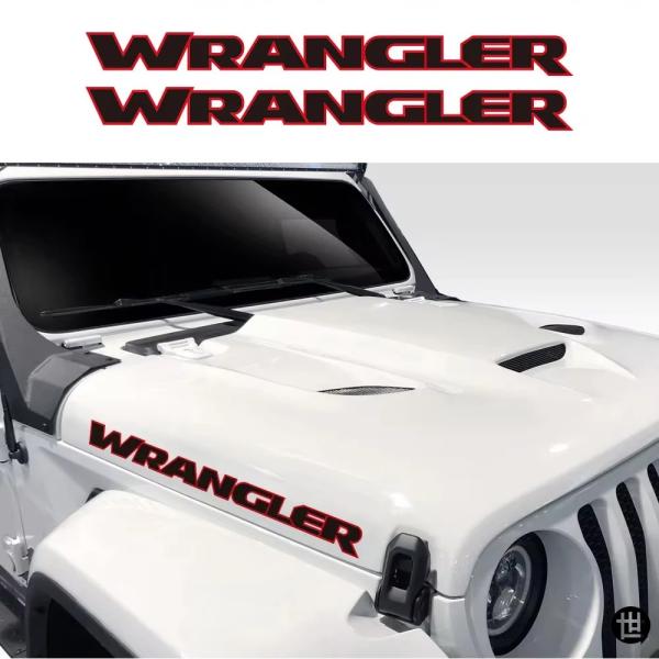ジープラングラー JK JL TJ YJ アンリミテッド サハラ用 ボンネットカバー エンジンステッカー DIY チューニングアクセサリー ビニール製 ボ