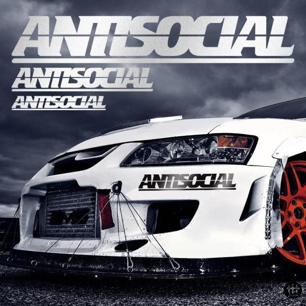 反社会的車反射ステッカー リアウィンドウ用 自動車フロントガラス用 ビニール装飾デカール DIY クール レーシング ボディ 防水装飾