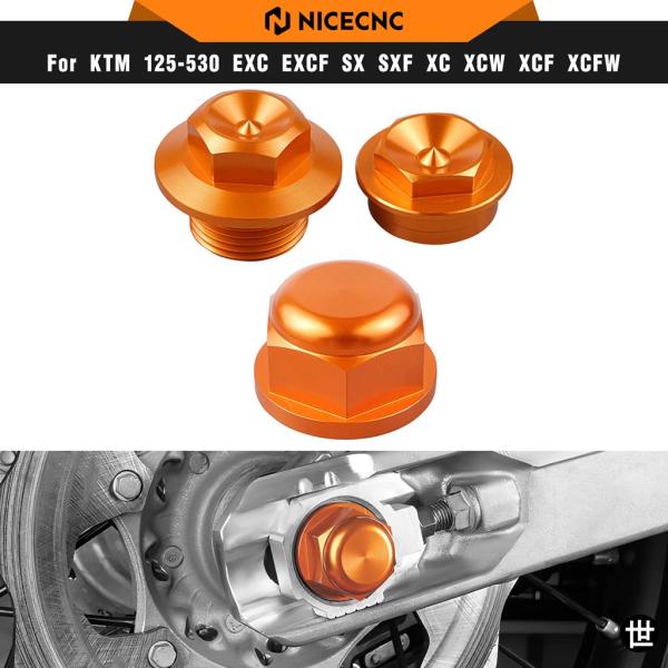 C フロントリアホイールロックアクスルロックナット KTM EXC 300 250