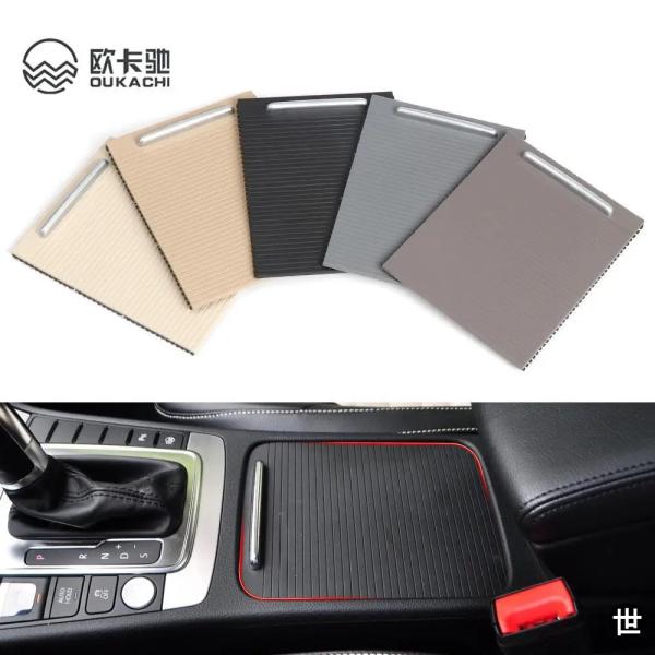 フォルクスワーゲン CC パサート B6 B7 用 内装 車用アームレスト センターコンソール ドリンクカップホルダー カバー トリム ジッパー