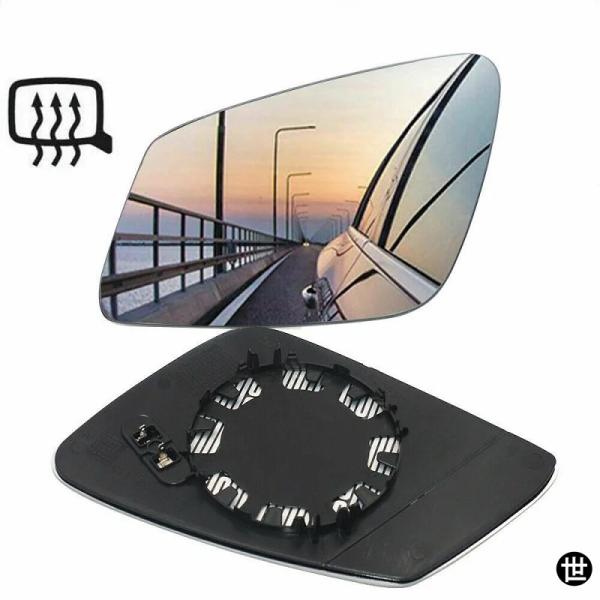 BMW 5 6 7シリーズ F01 F07 F10 F11 528I 535I用 左/右サイドヒートリアビューミラー ヒーター付きウィングドアミラー ホワイトガラスレンズ