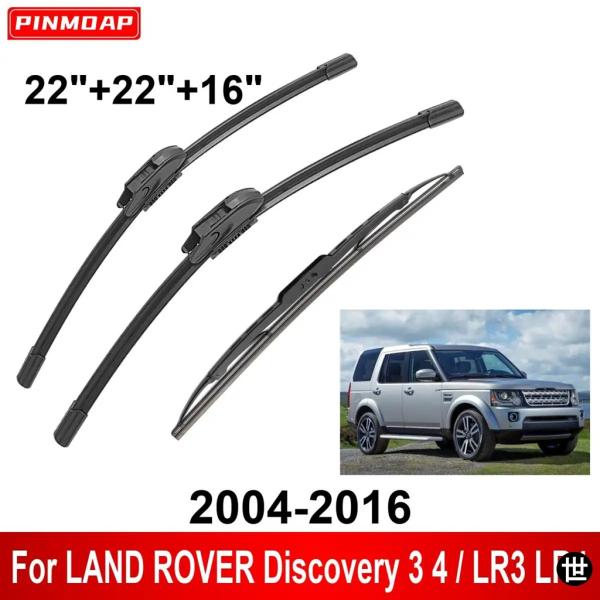 ランドローバー ディスカバリー3 4 / LR3 LR4 2004-2016用 フロント/リアワイパーブレード ブラシ 1/2/3/4/6個セット 自動車アクセサリー 2015