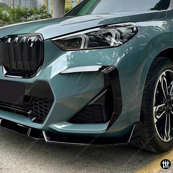 BMW X1 U11 iX1 フロントバンパーサラウンドスプリッターフォグランプグリルトリムカバーエアベント20i 23i 30e 25e M35i 2022-