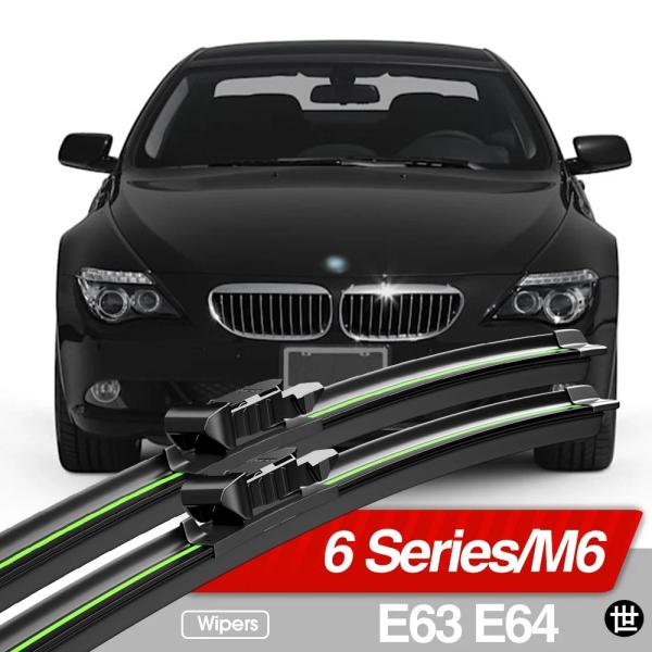 BMW 6シリーズ M6 E63 E64 2003-2010用 フロントワイパーブレード 2個セット フロントガラスウィンドウアクセサリー 2004 2005 