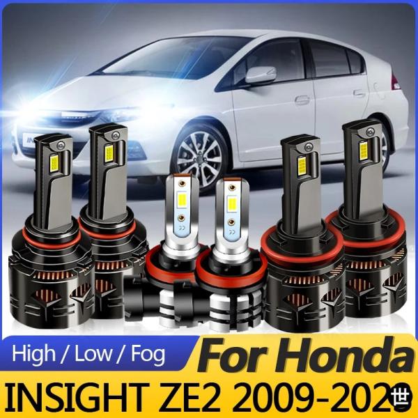 ホンダ インサイト ZE2 2009-2023用ホワイトCANBUS LEDヘッドライトハイビーム ロービーム フォグランプ 30000LMプラグアンドプレイ 