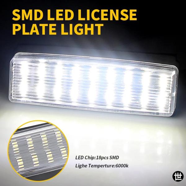 マツダ ミアータ MX-5 MX5 2006-2015 フィアット 124 スパイダー アバルト 2017-UP 用白色 LED ナンバープレートライト 2個セ
