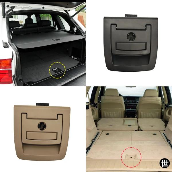 BMW X5 X6 BMW E70 E71 F15 F16用 トランクテールカバー ボトムプレートマット フロアカーペット ハンドル スペアタイヤカバー ロック