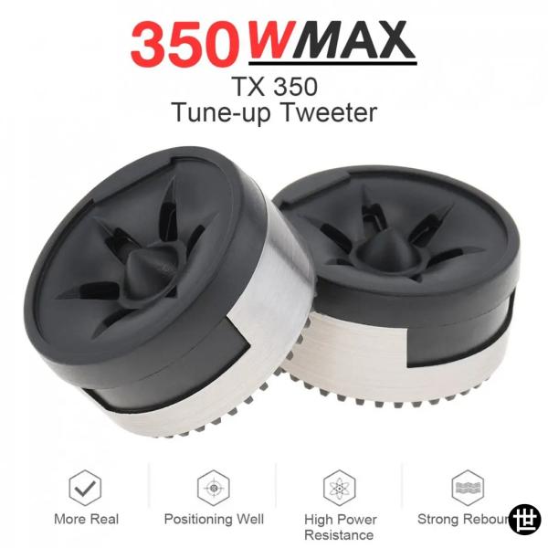 2個セット 350W 汎用ミニドームツイータースピーカー 高効率スピーカー 内蔵クロスオーバー カーオーディオシステム用