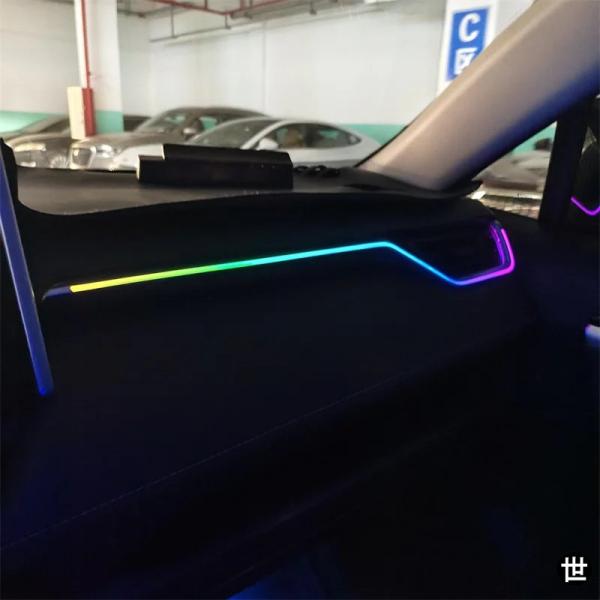 トヨタ RAV4 XA50 2019-2024用  LED 車内アンビエントインテリア ムードライト装飾パネル ライト