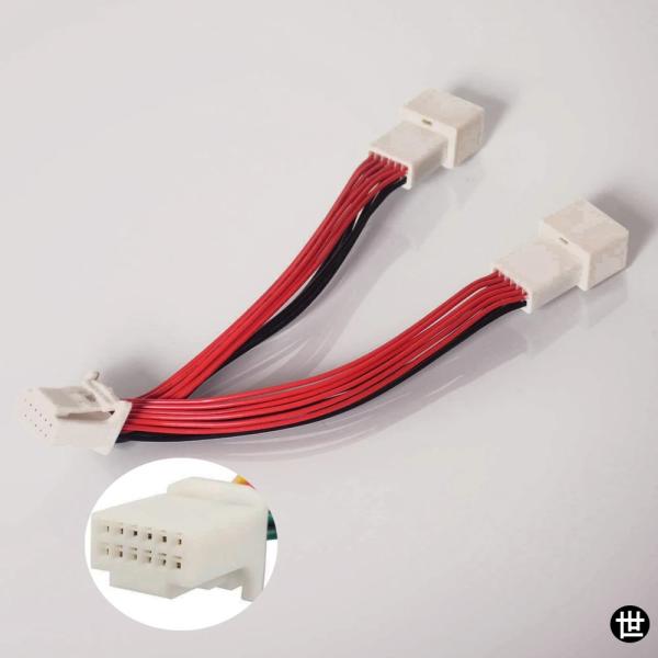 品 カーCDアダプターオーディオインターフェースSD 2x6P接続1対2トヨタRAV4セコイアシエナタコマヤリスレクサスES300 IS220用