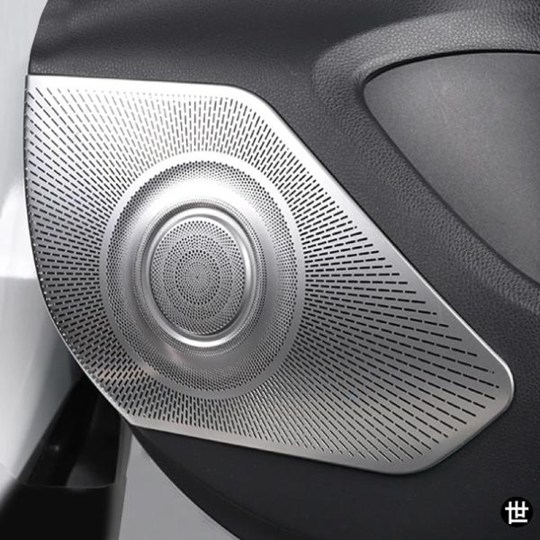 品 トヨタ ハリアー  2021 - 23 2024 用カーオーディオスピーカーカバー ドアスピーカーカバー ホーン トリム アクセサリー ドアスピーカーカバー