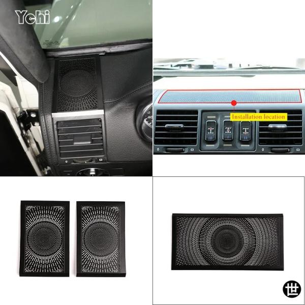 メルセデスベンツ Gクラス W463 2004-2018用カーオーディオスピーカーダッシュボードラウドスピーカーカバーステッカートリムインテリアアクセサリー