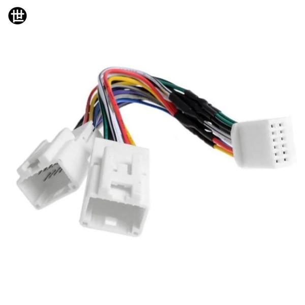 カーCDアダプターオーディオインターフェースSD 2x6P接続1対2トヨタRAV4セコイアシエナタコマヤリスレクサスES300 IS220用