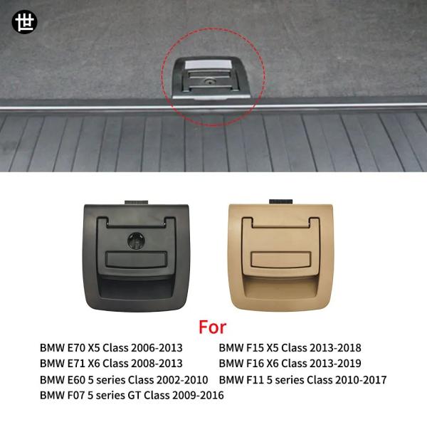 BMW X5 X6用トランクテールカバーボトムプレートマットフロアカーペットハンドルスペアタイヤカバーロックアクセサリー（BMW F15 F16 2014-20