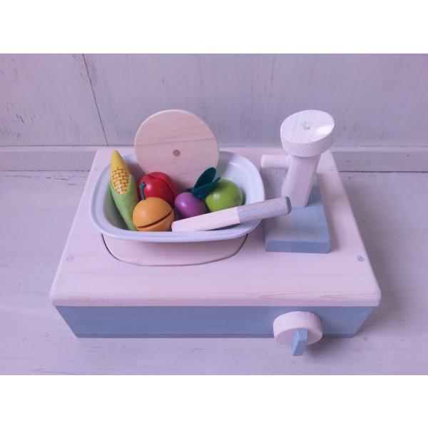 卓上おままごとキッチン １歳 誕生日プレゼント ２歳 ままごとキッチン コンパクトな卓上タイプ 水色 空色 Buyee Buyee 日本の通販商品 オークションの代理入札 代理購入