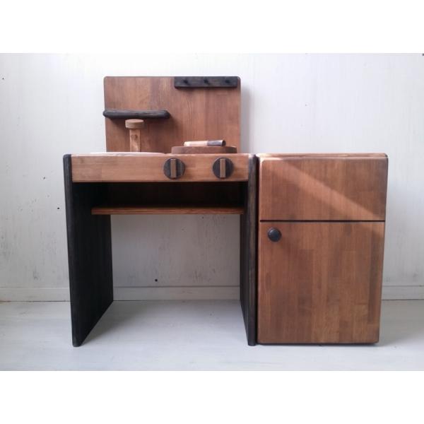 おままごとキッチン&冷蔵庫　プレゼントに最適！ おままごと キッチン おままごとセット 冷蔵庫 調理器具付き 木製 台所