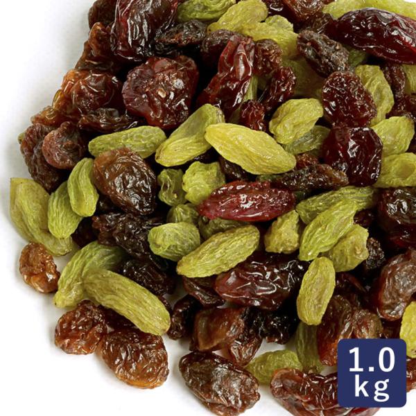 レッドレーズン、グリーンレーズン、サルタナレーズン、カリフォルニアレーズンの4種をミックスいたしました。パン、パウンドケーキなどに混ぜ込んで、お好みでお使いください。